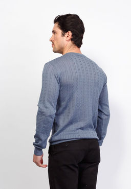 Джемпер мужской CASINO c124-косы Т (мокрый асфальт)  фото 7