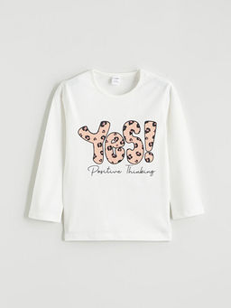 Bisiklet Yaka K?z ?ocuk Sweatshirt ve Tayt