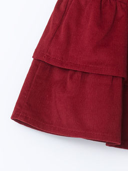 Beli Lastikli Pileli K?z ?ocuk Etek