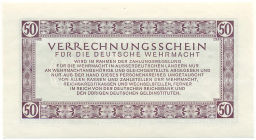 Банкнота 50 рейхсмарок 1944 года Германия (Вооруженные силы Германии)