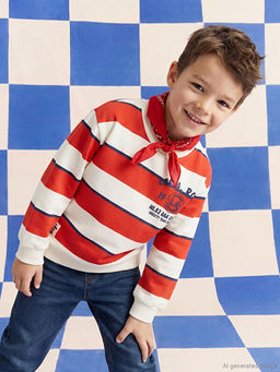 Bisiklet Yaka Erkek ?ocuk Sweatshirt