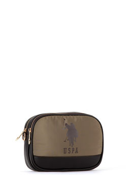 Женская стеганая сумка через плечо цвета хаки - U.s. polo assn фото 4