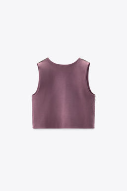 EMBROIDERED BEADED WAISTCOAT