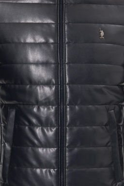 U. S. Polo Assn / Мужская темно-синяя кожаная куртка - U.s. polo assn фото 6