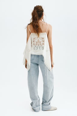 Top de tirantes con bordado ingl?s - H&m фото 3