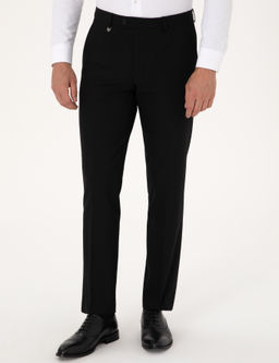 Siyah Slim Fit Kuma_ Pantolon