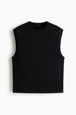 Camiseta sin mangas en punto Relaxed Fit - H&m фото 2