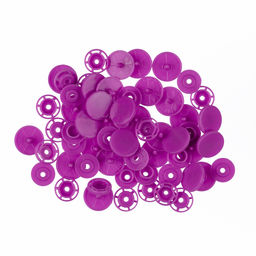 Кнопка Micron POM-15 Кнопки пластиковые пластик d 15 мм 15 шт. № 012 сиреневый