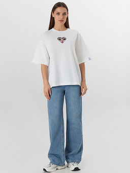 Футболка женская белая с принтом - Mark formelle фото 3