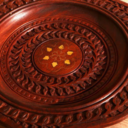 Блюдо «Ветвь», 30.5×30.5×2.5 см, дерево, МИКС