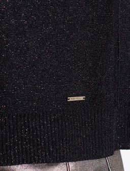 Джемпер свободный тонкой вязки из вискозы с люрексом - Vilatte фото 4