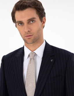 Темно-синий приталенный костюм - Cacharel фото 2