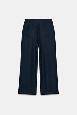 STRAIGHT-LEG TROUSERS WITH SEAM DETAIL - Zara фото 7