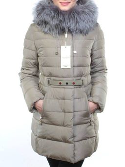 8158 Пальто зимнее женское (холлофайбер, натуральный мех чернобурки) - Fashion фото 4