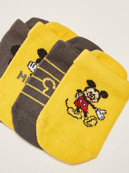 Mickey Mouse Bask?l? Erkek Bebek Patik ?orap 4l? - Waikiki фото 3