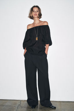 ZW COLLECTION OFF-THE-SHOULDER TOP - Zara фото 3