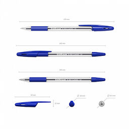 Цена за 50 шт. Ручка шариковая ErichKrause R-301 Stick&Grip Classic 1.0, цвет чернил красный (в коробке по 50 шт.)