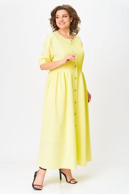 Платье Anastasia Mak 1219 бледно-желтый  фото 5