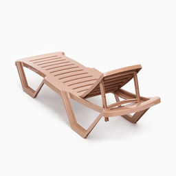 Шезлонг «Модерн» 187×63×43 см, коричневый