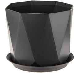 Кашпо ПРИЗМА d.220 мм 4,7 л с поддоном М3139 - Полимербыт фото 2