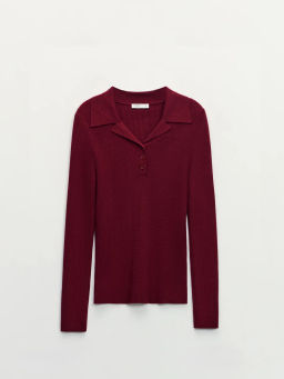 Джемпер из вискозы с отложным воротником / Zarina фото 7