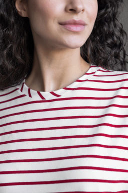 Платье-футболка ПЛ 129п-2 (170, 176) Экрю / Красный - T.C.T фото 6