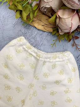 (Уп. 10 шт) Штаны велюровые молочного цвета, арт.A-ST910-VL, раз.68и80 - Мамин малыш фото 2