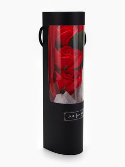 Букет из трех мыльных красных роз в колбе. - SB BEAUTY фото 5