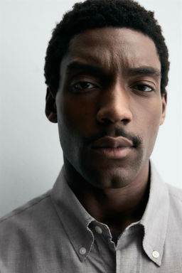 VISCOSE-WOOL BLEND CHECK SHIRT - Zara фото 6