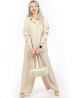 LACCOMA сумка АМ9002-2-молочный натуральная кожа фото 3