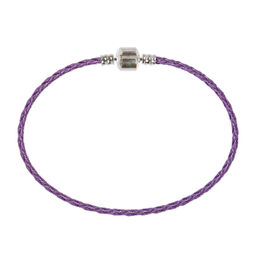 Zlatka Браслет плетеный RBL-01 21 см 5 шт СК/Распродажа №18 фиолетовый металлик