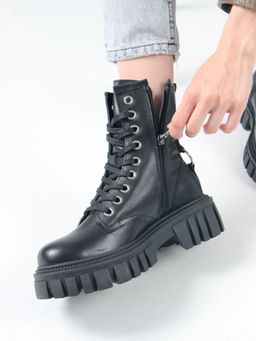 Ботинки 329.21153bl.black/Шерсть