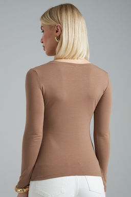 Лонгслив облегающий повседневный skims