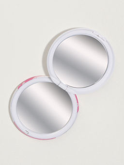 Цена за 2 шт. Зеркало складное «Фламинго», d=7.5 см, розовое