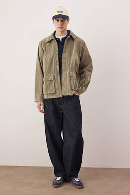 Haki Regular Fit Cepli Kaplamal_ Denim Ceket TMNAW26CE00002 - Trendyolmilla фото 2