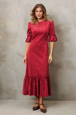 Платье Gizart 5418 брусничный