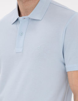 A__k Mavi Slim Fit K_vr_lmaz Polo Yaka Basic Ti__rt - Pierre cardin фото 14