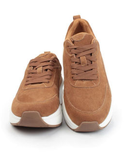 05-A504-3 BROWN Кроссовки женские (натуральная замша)