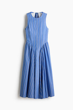 Vestido de algod?n con lazada detr?s