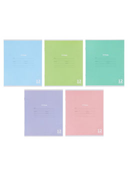 Компл тетр из 10шт 12л лин КПК "Пастель", обл мел карт, блок №2, 5 видов 10991548