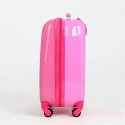 Чемодан детский на колёсах 29 л (XS), на молнии, розовый