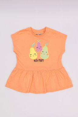 CRB wear / CSBG 90251-47-410 Комплект для девочки (платье модель "туника", бриджи),персиковый/Ex.Cherubino