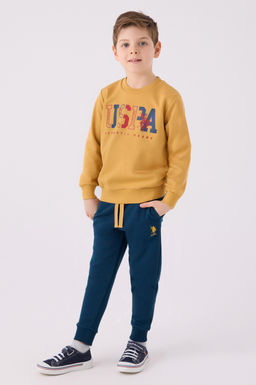 Горчичный пижамный комплект для мальчика Неожиданная скидка в корзине