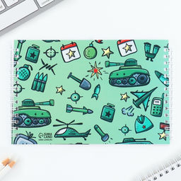 Подарочный набор, двойной блокнот на гребне с заданиями 15×12 см, 30 л. и ручка «23 февраля: Я тебя защитю»