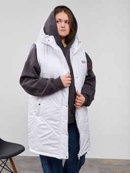 Жилет демисезонный Хлоя бордо - Yollochka фото 19