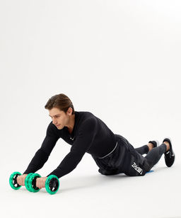 Ролики для пресса раздельные STARFIT RL-107 черный/ярко-зеленый  фото 5