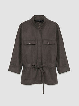 Dik Yaka Kad?n S?et G?r?n?ml? Ceket