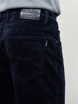 Утепленные мужские вельветовые брюки прямого кроя на флисе - Mossmore фото 24