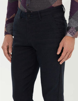 Kahverengi Slim Fit Kanvas Pantolon