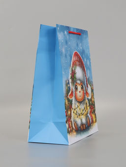 Цена за 2 шт. Пакет подарочный «Овечка с гирляндой», 26×12×32 см